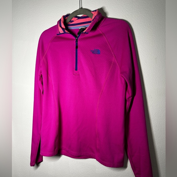 ❄️ North Face HOT PINK 🩷 cozy zip up jacket size Medium - Picture 3 of 9